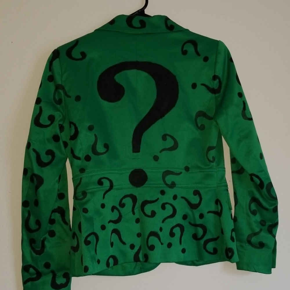 Hand Painted Riddler Jacket - Picture 3 of 6
